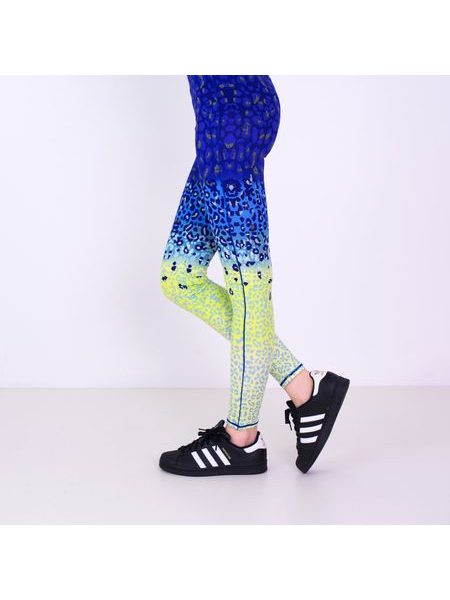 Legíny neonové leo modrozelené