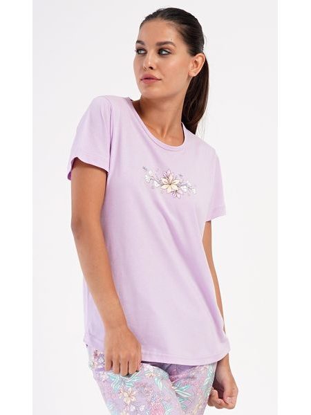 Dámské pyžamo kapri Viola - světle fialová