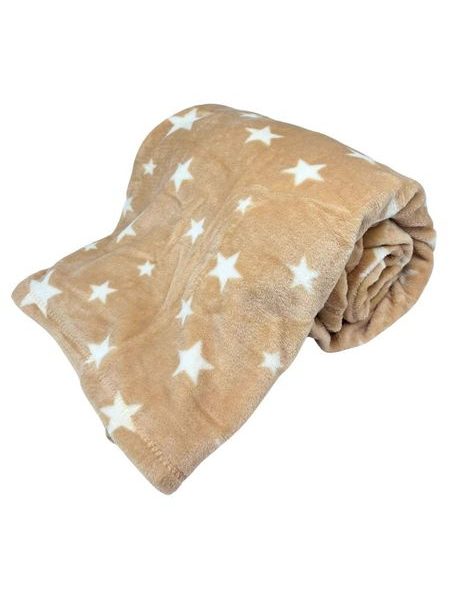 Deka 150 x 200 cm, mikroflanel 220 GSM, hvězdičky