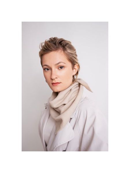 Šátek - tmavohnedý