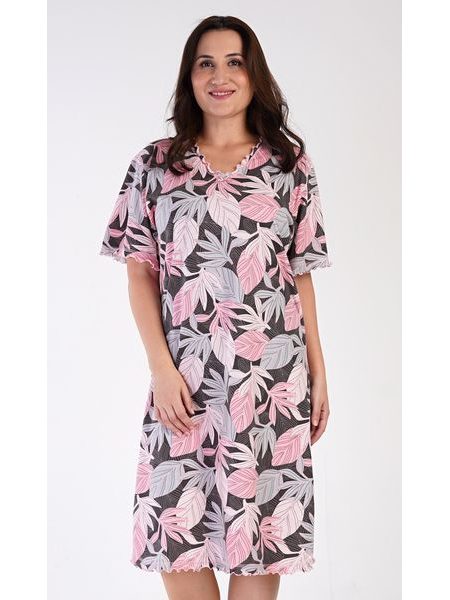 Dámská noční košile s krátkým rukávem Evelína - lososová