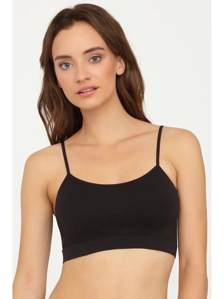 Bezešvá podprsenka Top Essentials černá