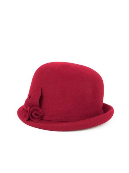 Elegantní klobouk z vlny světle fialový