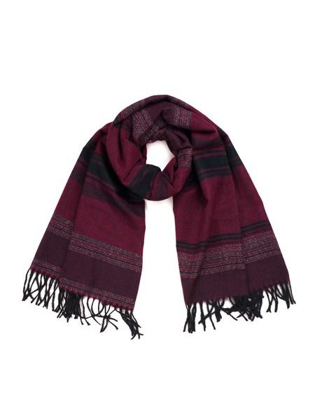 Tmavý šál v khaki barvě