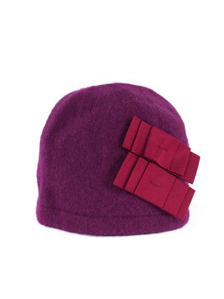 Elegantní dámský zimní klobouk růžový