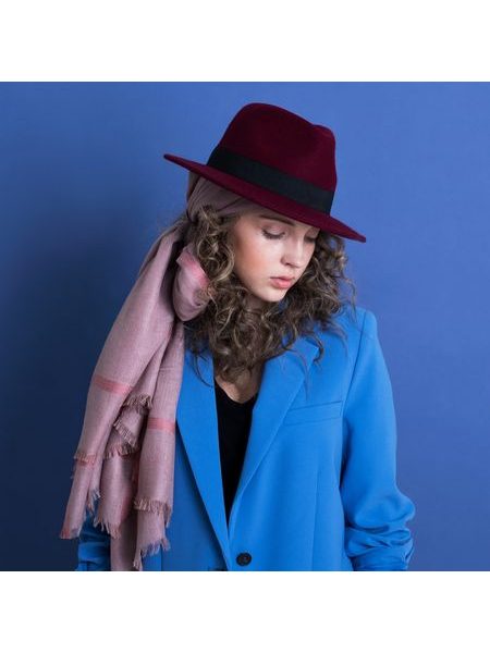 Dámský klobouk vlněný šedý