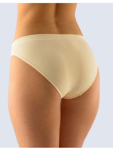 Dámské kalhotky bezešvé GINA Bamboo PureLine 00018P - vanilková