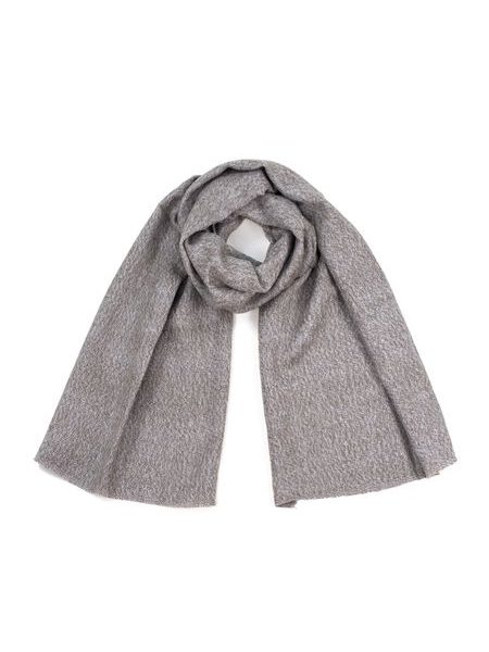 Jednoduchý melanžový šál - šedý