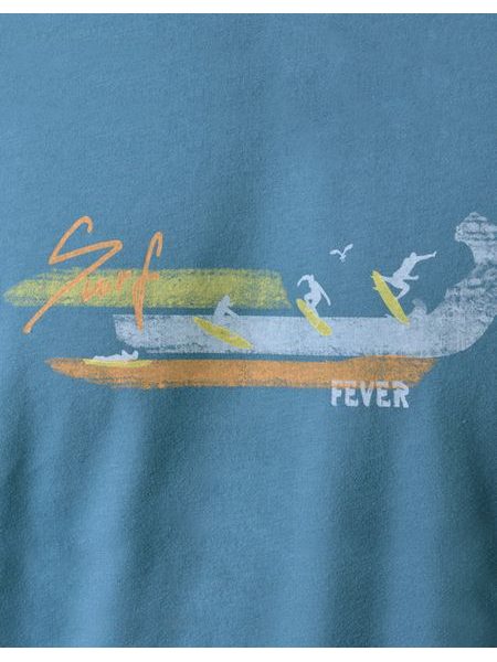 Pánské pyžamo dlouhé, šité, s potiskem 79191 - měsíc dunaj