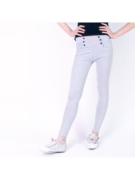 Legíny z bavlny šedé