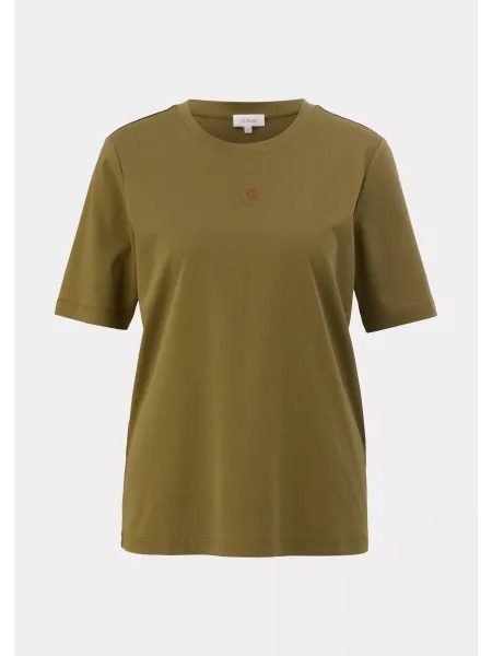 Dámské tričko s krátkým rukávem s.Oliver zelené