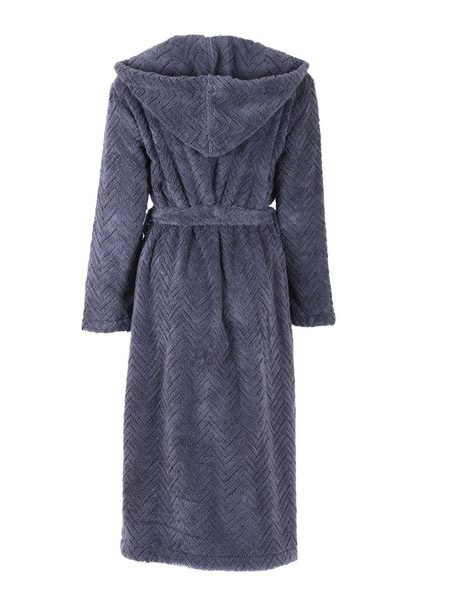 Pánský dlouhý župan s kapucí ATHENA antracitová