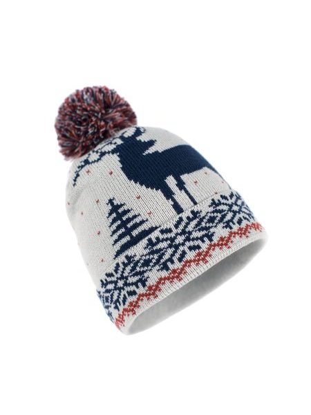 Čepice se sobem bílá