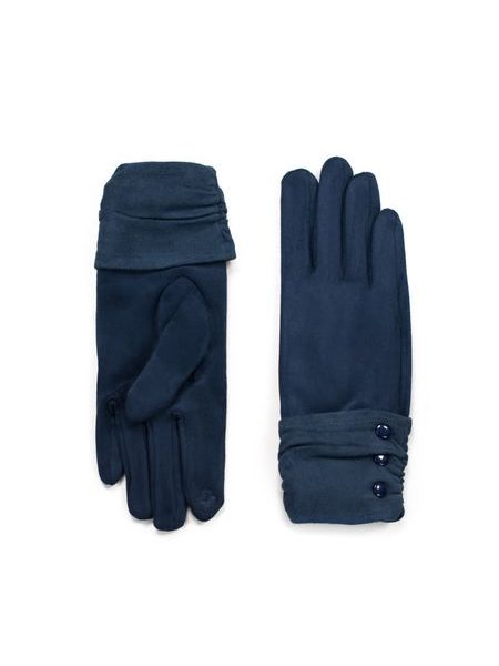 Elegantní rukavice s knoflíčky zelené