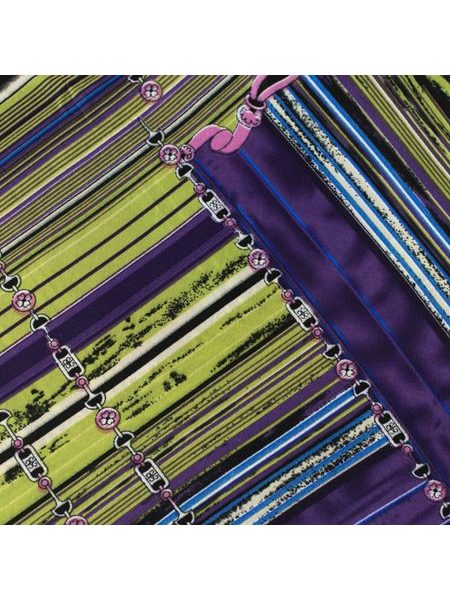 Krásný šátek zdobený abstraktním motivem - tmavomodrý