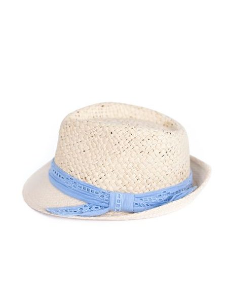 Trilby klobouk s modrou stuhou 54cm