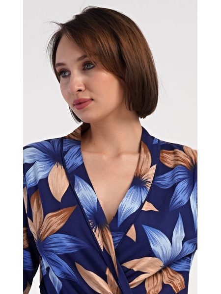 Dámský župan krátký Sarah - tmavě modrá