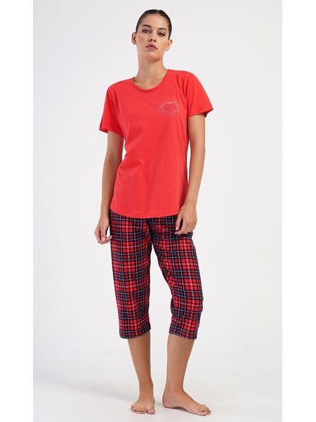 Dámské pyžamo kapri Kateřina - červená