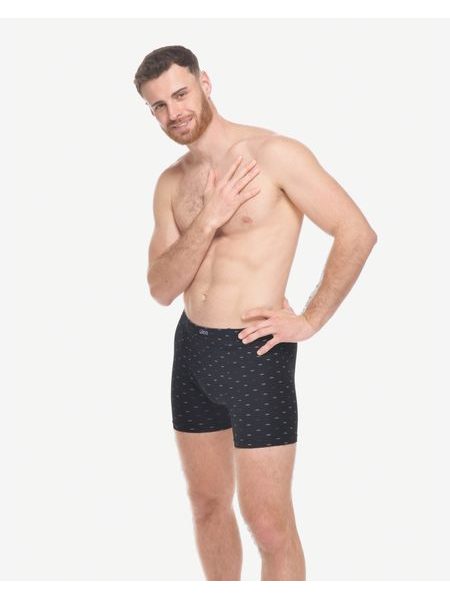 Boxerky s delší nohavičkou - Černá