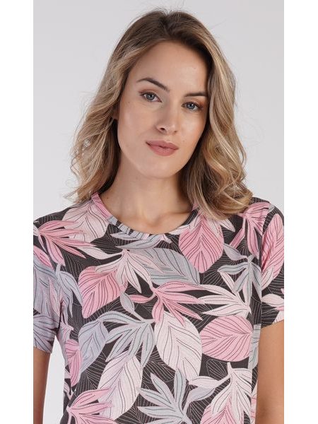 Dámská noční košile s krátkým rukávem Eva - lososová