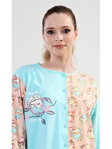 Dámský overal Sovičky - azurová