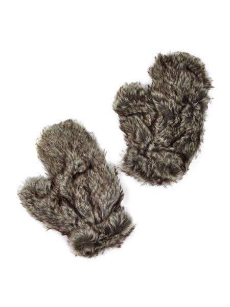 Chlupaté zimní rukavice