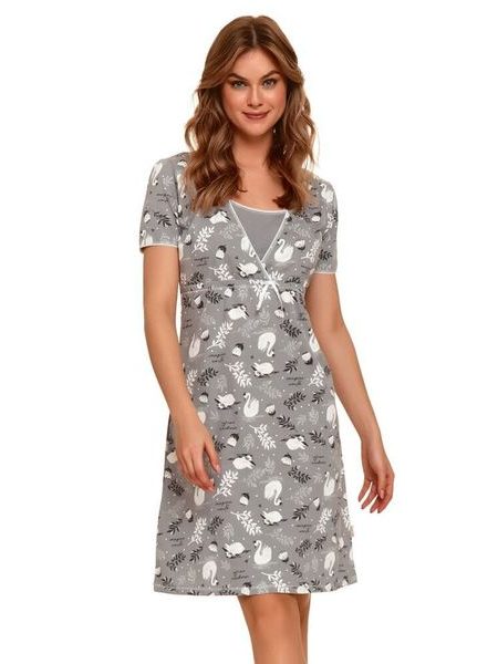 Kojicí košilka Swan šedá