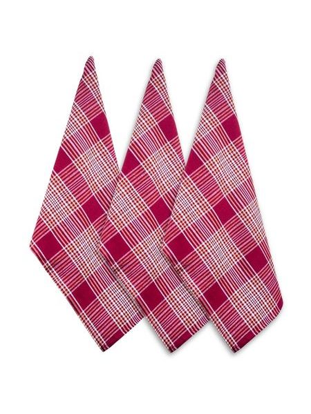 Sada 3 utěrek 50*70 cm, zimní káro