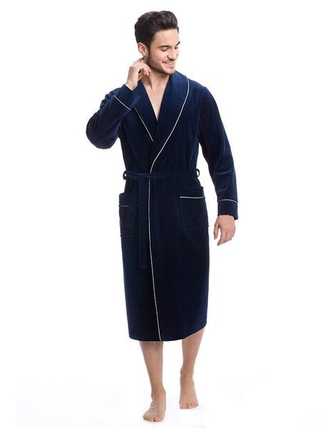 Pánský župan RONALDO modrý