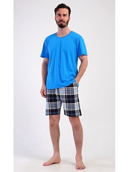 Pánské pyžamo šortky Henry - modrá