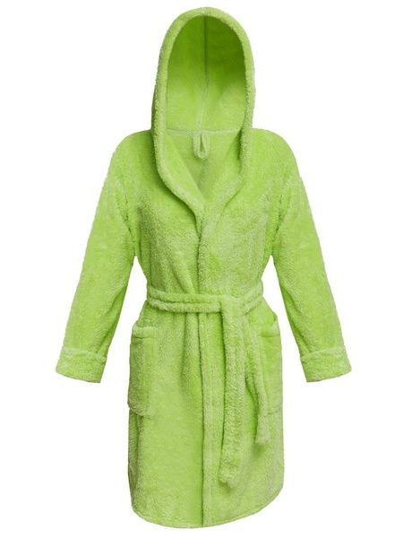 Krátký dámský župan s kapucí DKAREN Diana zelený