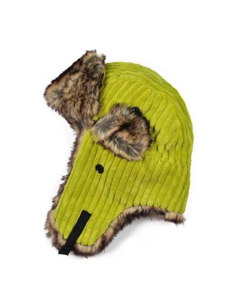 Manžestrová ušanka žlutá