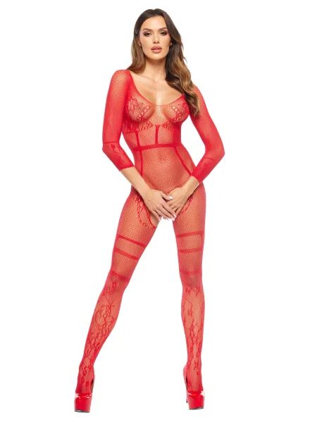 Bodystocking Lorna red