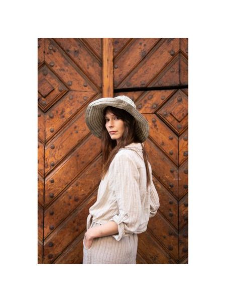 Plátěný pruhovaný klobouk