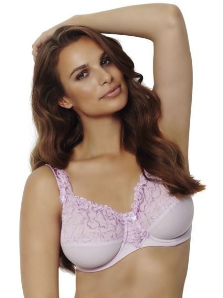 Nevyztužená podprsenka s kosticí CHANGE Florence Full Cu Pale Lilac