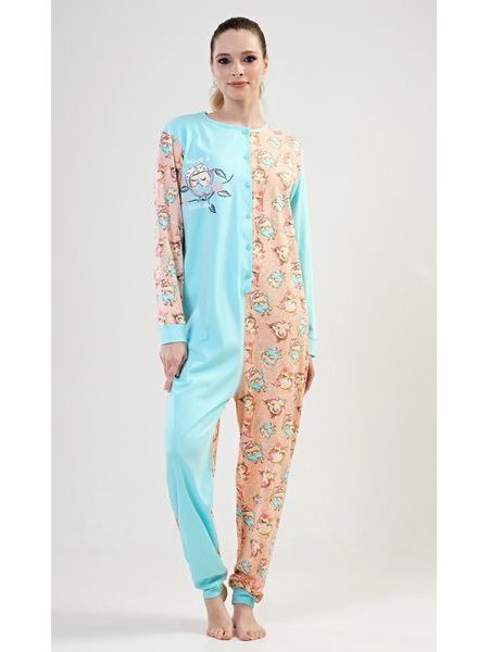 Dámský overal Sovičky - azurová