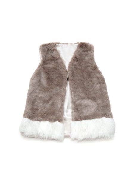 Módní jemná kožíšková vesta