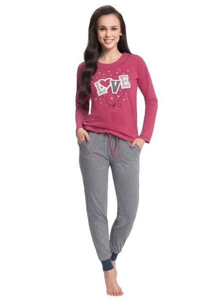 Dámské pyžamo Mali malinové