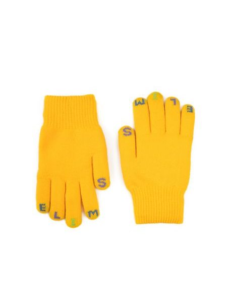 Dětské rukavice na zimu žluté