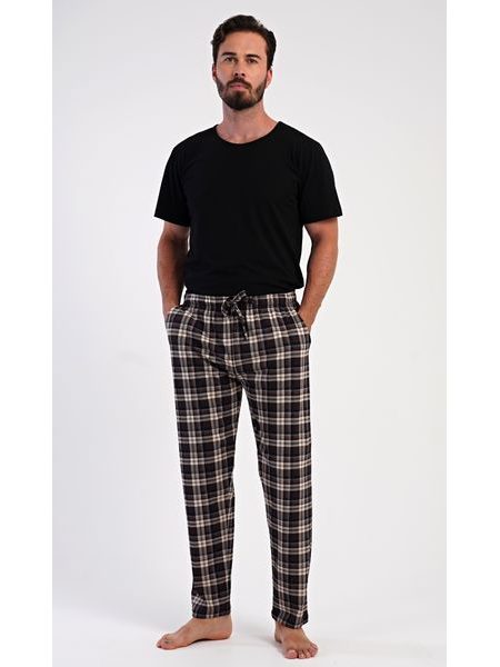 Pánské pyžamové kalhoty Armando - hnědá