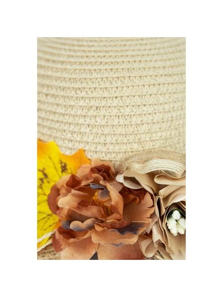 Klobouk romantický s květinou