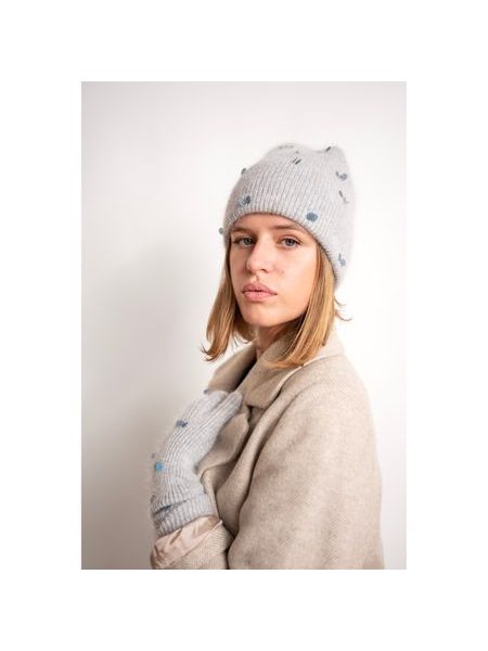 Čepice, rukavice - světlešedá