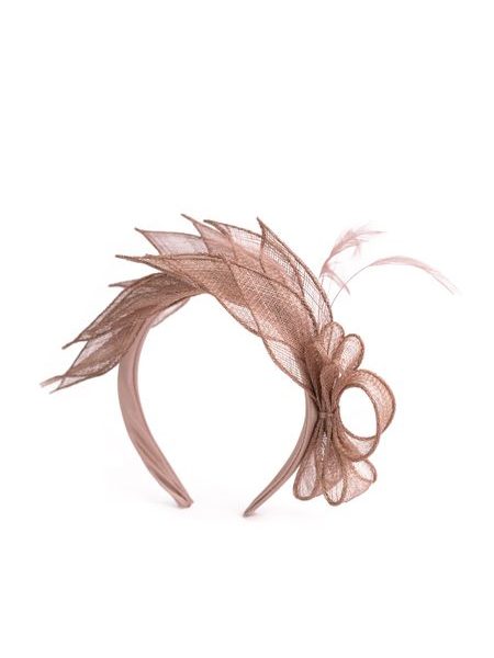 Fascinátor - špinavě růžová