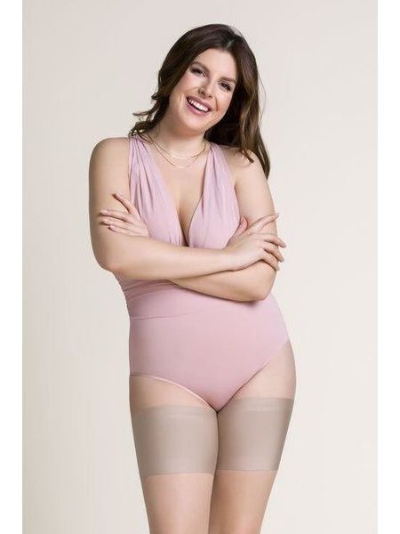 Bandeletky Thigh Band hladké béžové