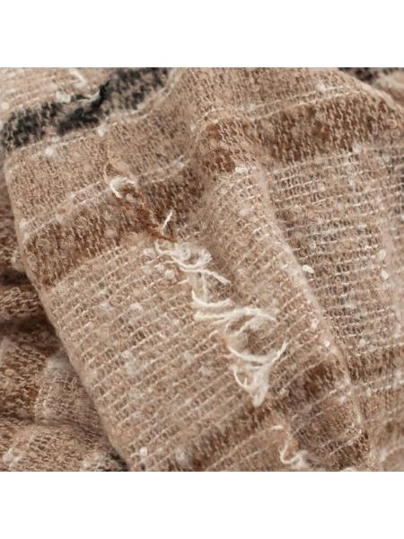 Vlněný šál v zemitých barvách