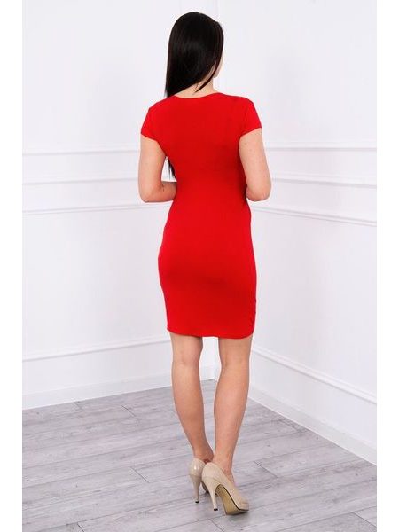 Šaty 8310, červená