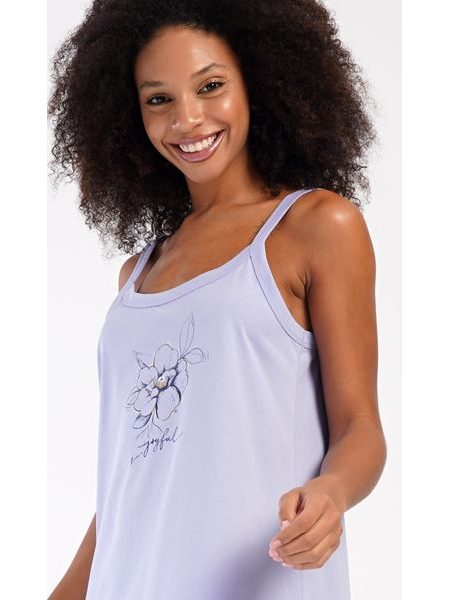 Dámská noční košile na ramínka Adriana - světle fialová