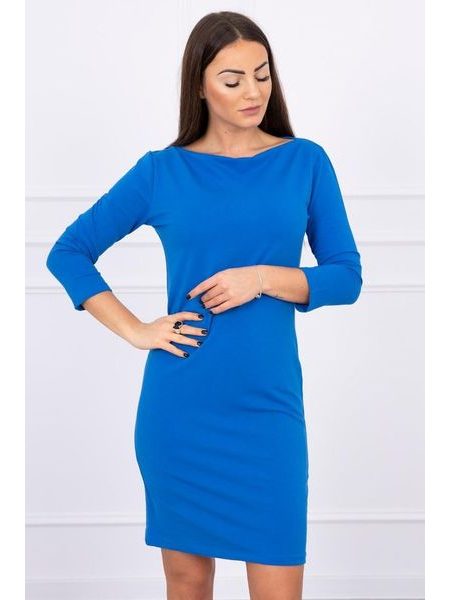 Jednoduché šaty, modrá