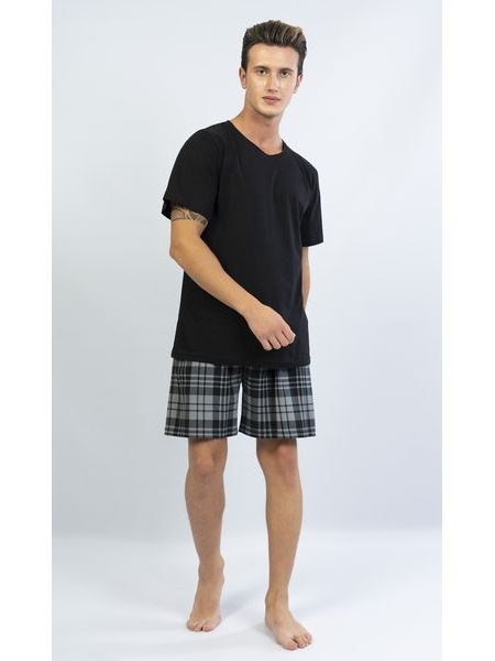 Pánské pyžamo šortky Jiří - černá