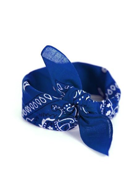 Šátek do vlasů pin-up modrý